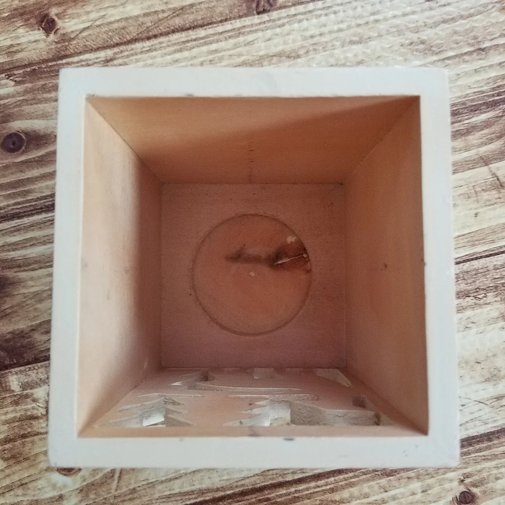 Target Wooden Deer Candle Holder Desk Organizer Rustic Woodland Cutout Christmas